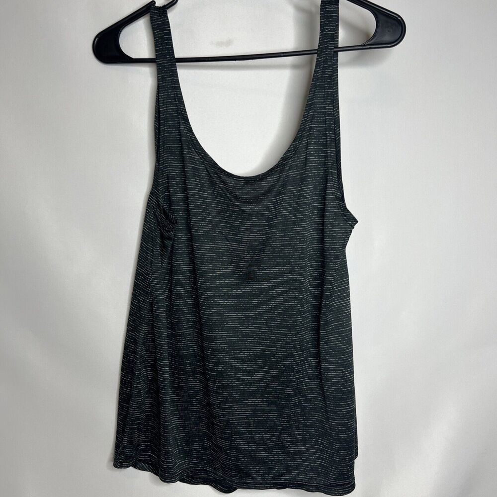 Young USA Shirt Womens Medium Large Gray/Black Tank Top Athletic